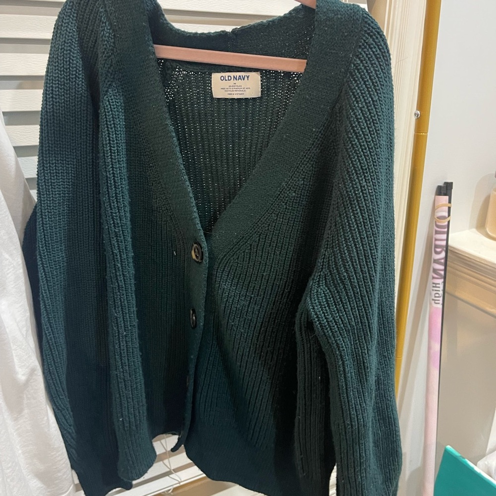 Old navy cardigan green